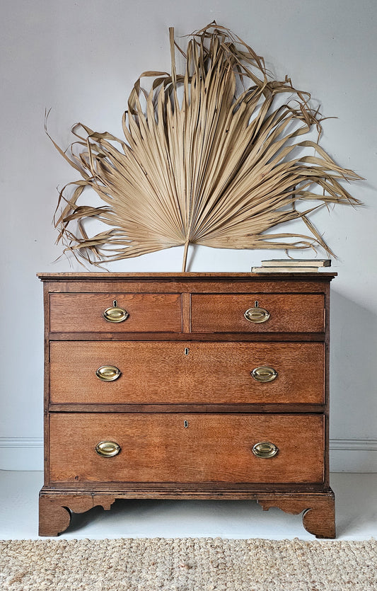 The George Antique Oak Chest of  Drawers