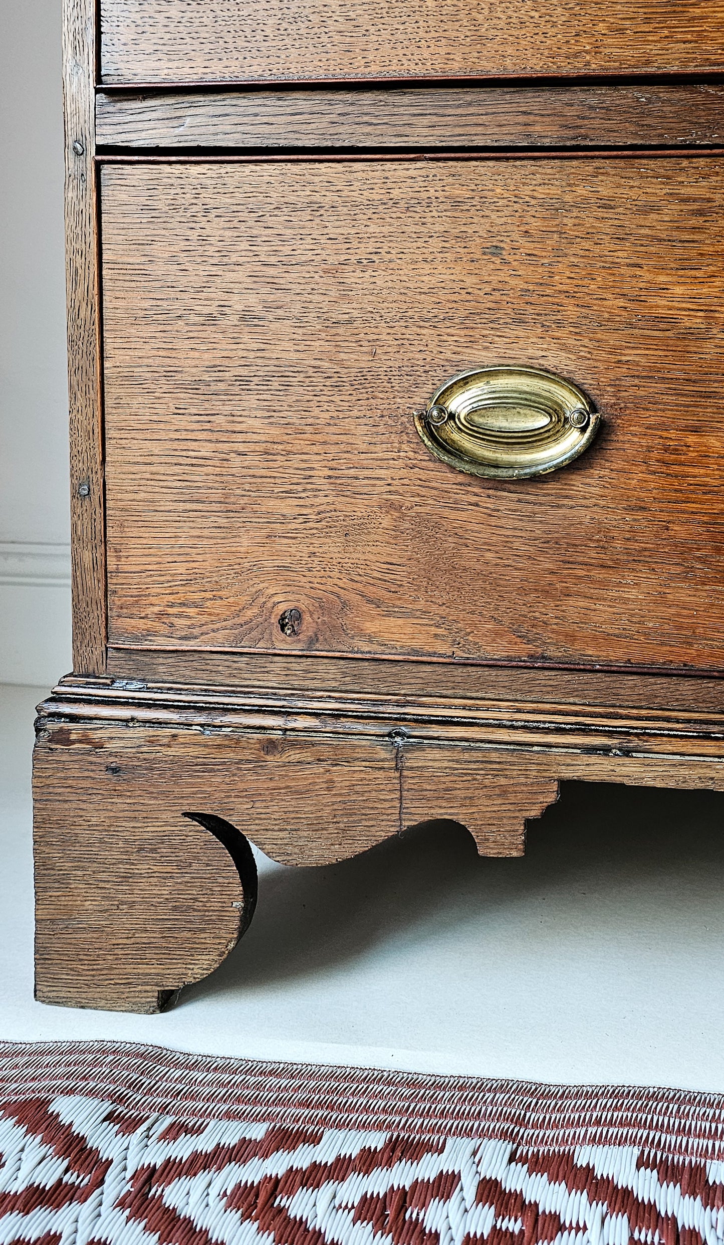 'The George' Antique Oak Chest of  Drawers