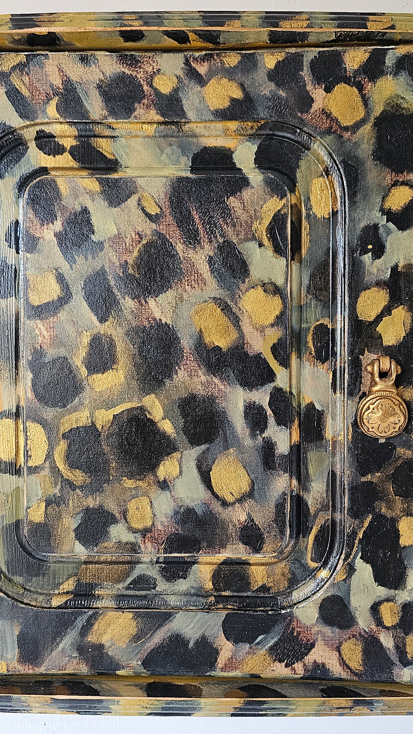 The Kelly Leopard Print Wall Cabinet