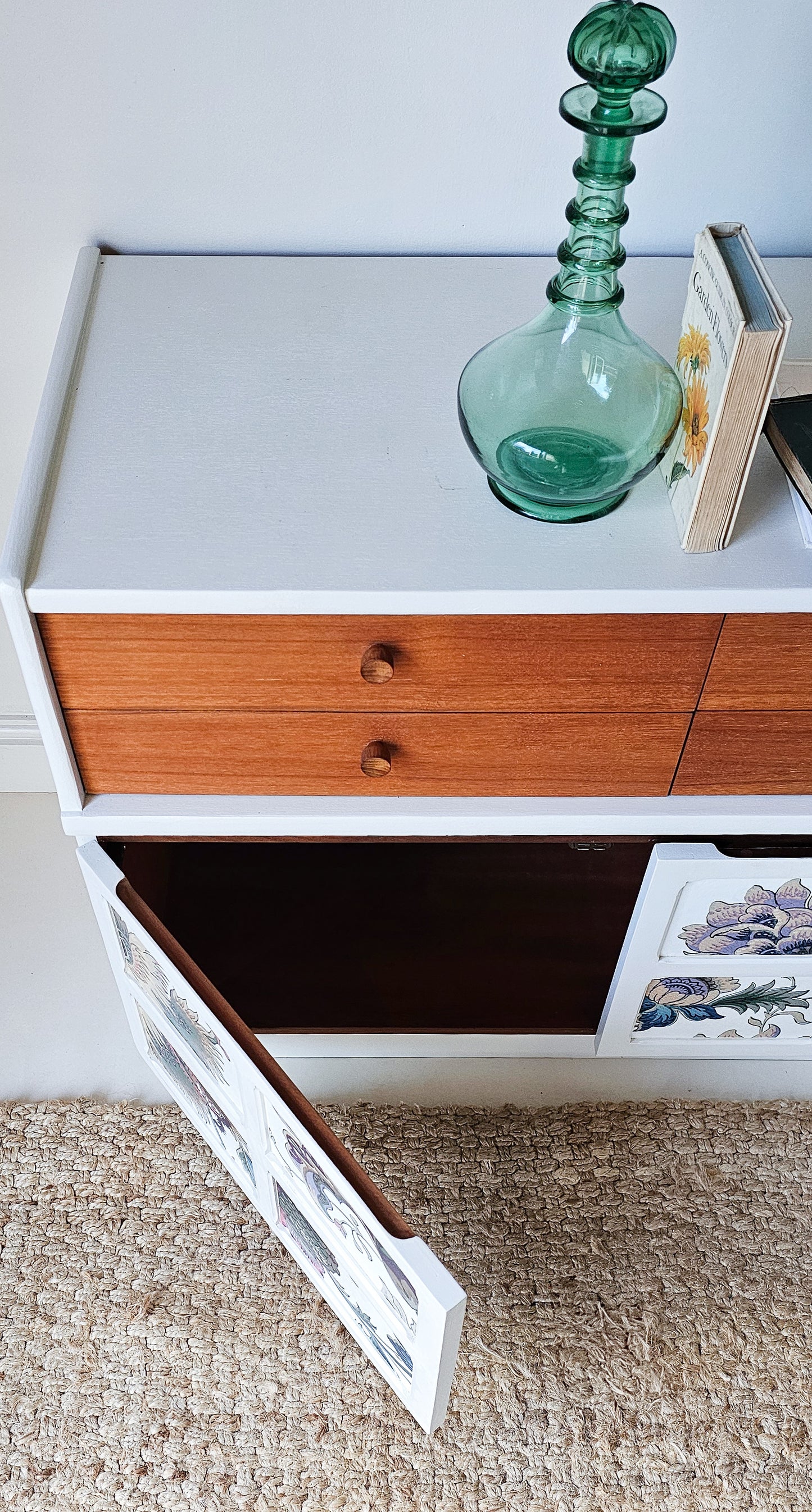 The Nathan ‘Squares’ Floral Upcycled Sideboard