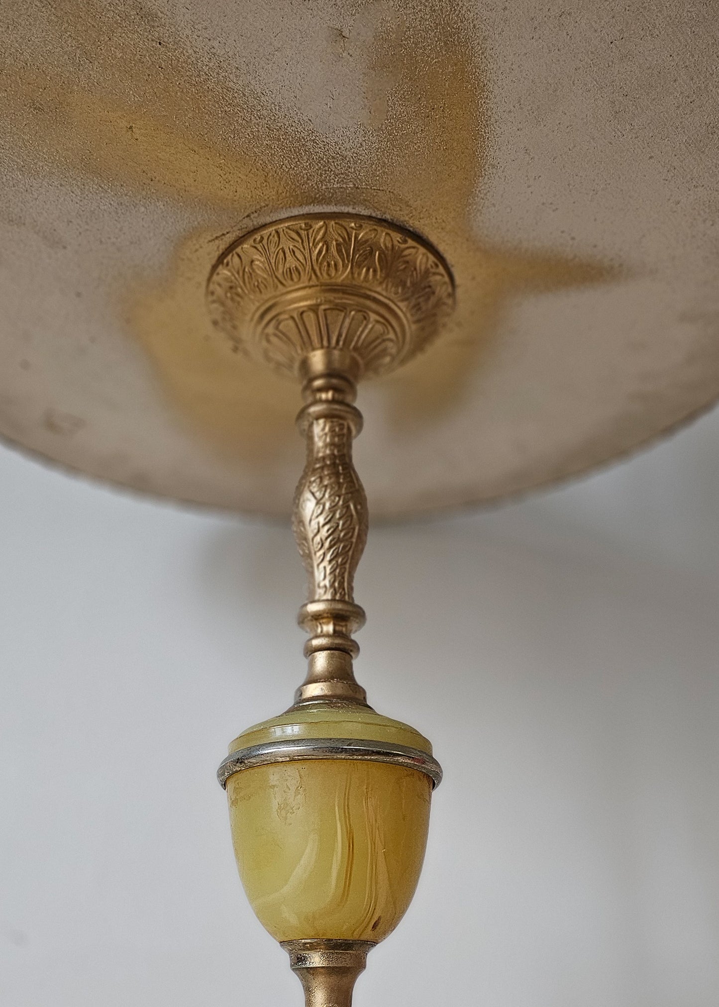 The Onyx Gold Marbled Side Table