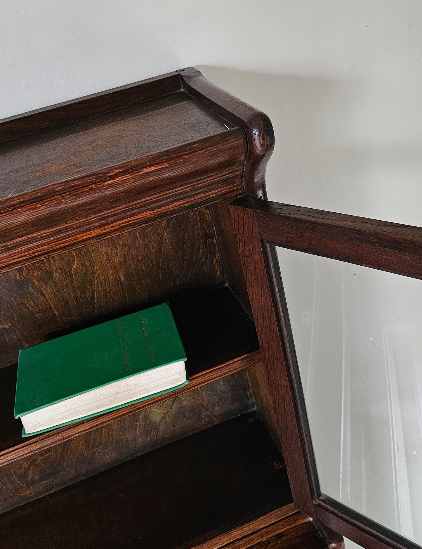 The Charles British Oak Antique Library Solicitors Bookcase Stacking Cabinet