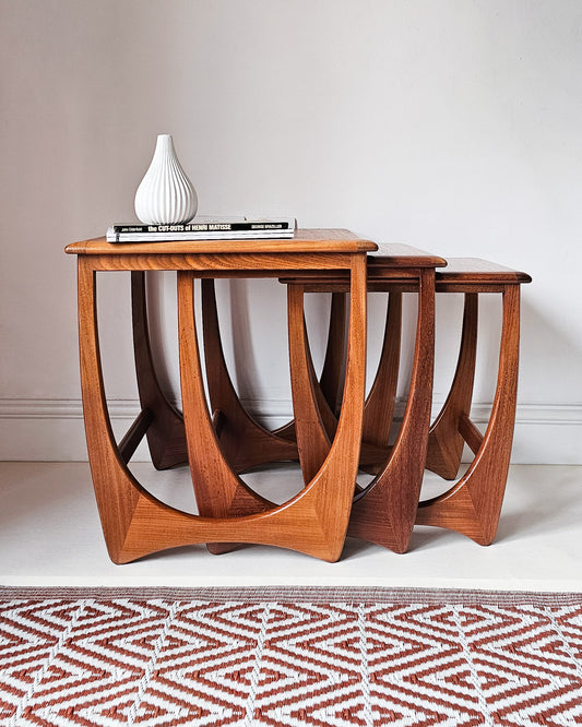 The Astro G Plan Nest of Teak Tables